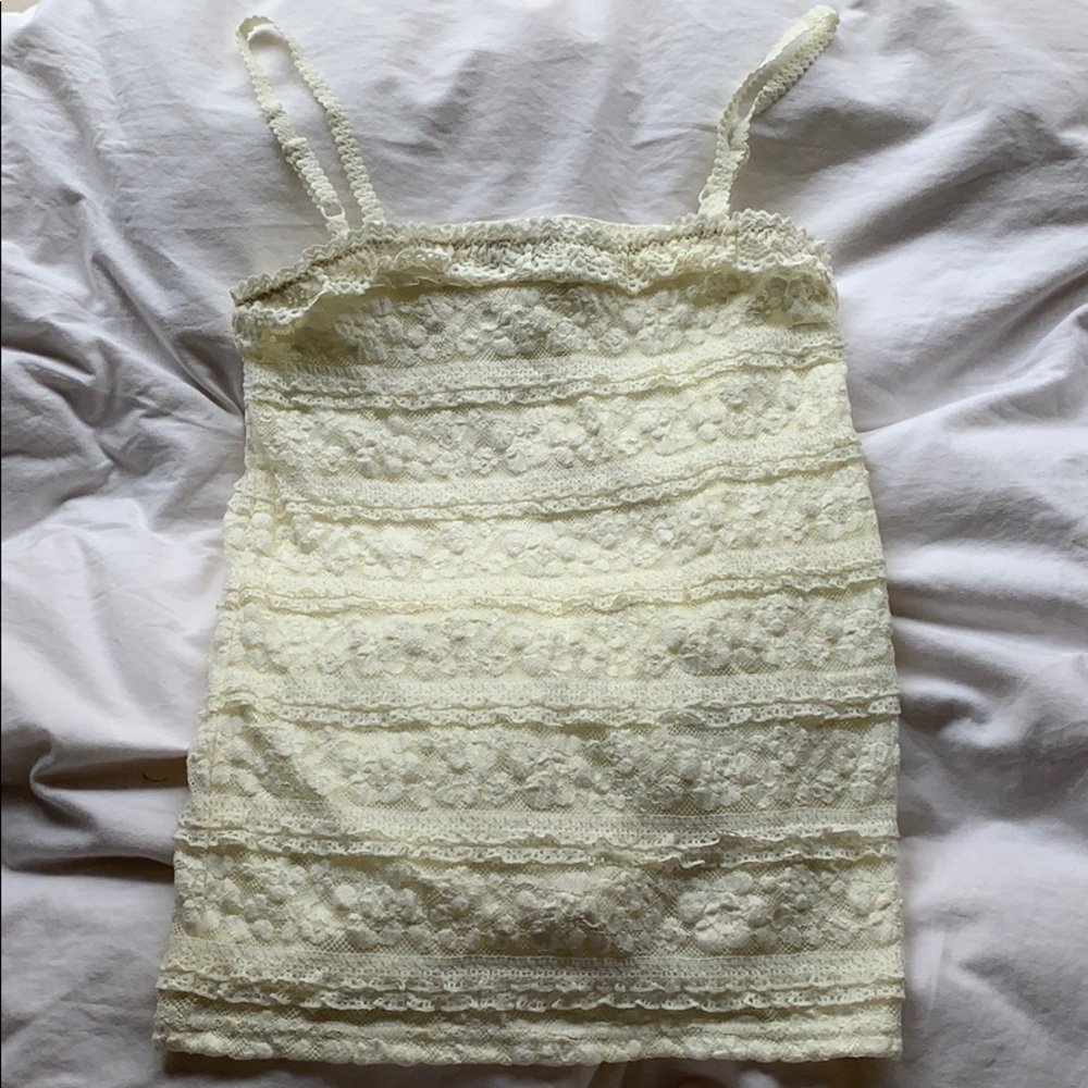 Creme Lace Tank
